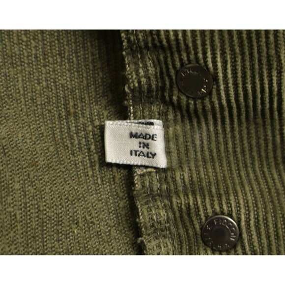 Armani Jeans Men's Simin T Vintage Corduroy Straight Leg Jeans Green Sz 33X33 - Picture 14 of 15